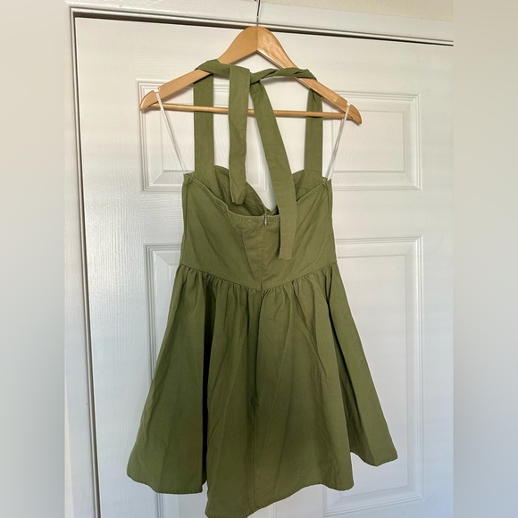 NWOT Princess Polly Lyle mini dress sage - Picture 4 of 5